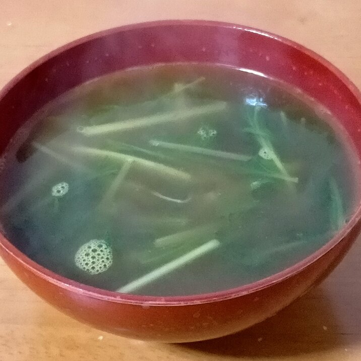 水菜のカレースープ